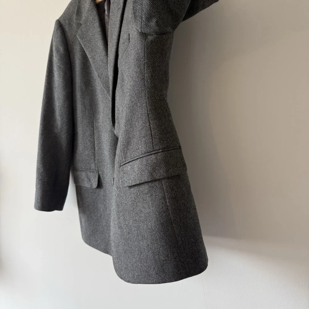Brooks Brothers Blazer Mens 42R 100% Lambswool Sport Coat Made In Italy Luxury
